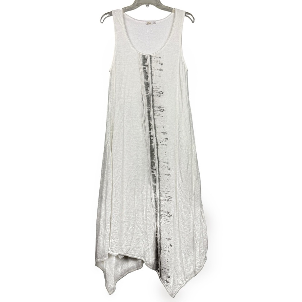 NILE Air Switzerland Made Lagenlook Linen Handkerchief Hem Dress